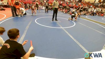 96 lbs Rr Rnd 3 - Kelton Doucet, Top Guns vs Knox Kline, Cowboy Elite