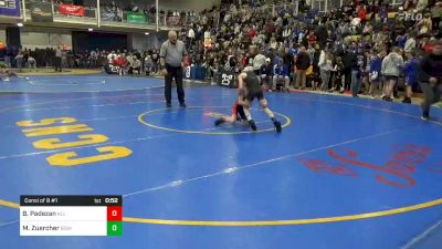 62 lbs Consi Of 8 #1 - Ben Padezan, All American WC vs Michael Zuercher, Bishop Watterson