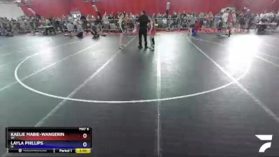 100 lbs Round 3 - Kaelie Mabie-Wangerin, WI vs Layla Phillips, IA