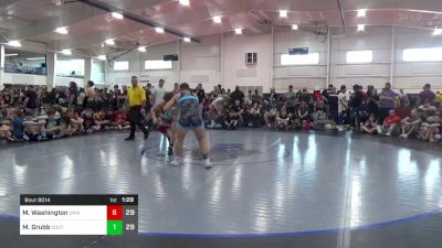 190 lbs Round 2 - Malaki Washington, University Hawks W.A. vs Mason Grubb, SouthTown Savages