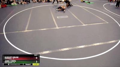 76 lbs Semis & 1st Wrestleback (8 Team) - August Kruse, Centennial vs Aden Czepa, New Prague