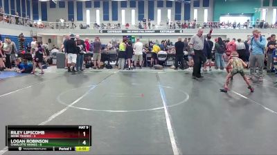 52 lbs Round 3 (4 Team) - Riley Lipscomb, Beebe Trained vs Logan Robinson, Charlotte Vikings