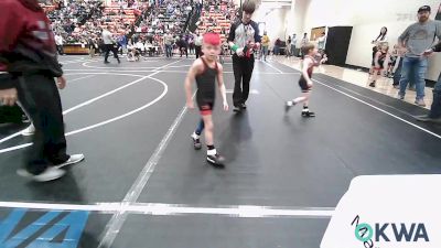 43 lbs Quarterfinal - Lachlan Forrest, Vinita Kids Wrestling vs B.A. Mills, Team Tulsa Wrestling Club