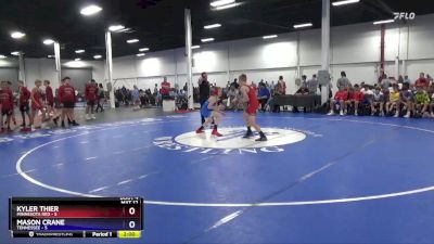 97 lbs Quarterfinals (8 Team) - Kyler Thier, Minnesota Red vs Mason Crane, Tennessee