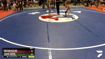 53 lbs 5th Place Match - Peyton Potter, Green River Grapplers vs Makhi Adams, Windy City Wrestlers