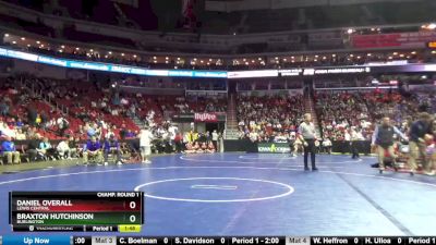 3A-106 lbs Champ. Round 1 - Daniel Overall, Lewis Central vs Braxton Hutchinson, Burlington
