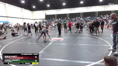 90/95 Round 3 - Avalie Gantt, White Knoll Youth Wrestling vs Karisa Fogarty, C2X Academy