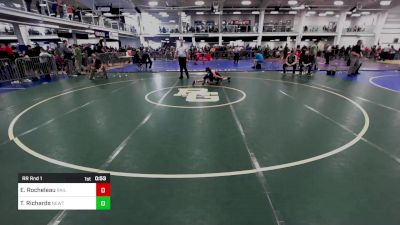 72 lbs Rr Rnd 1 - Easton Rocheleau, Rail City vs Tyler Richards, Newtown CT