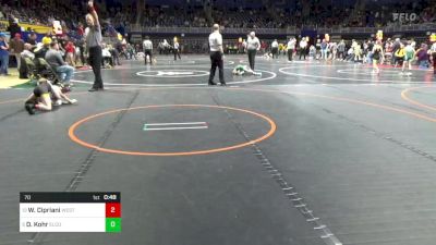 70 lbs Quarterfinal - Weston Cipriani, West Jefferson Hills vs Dalton Kohr, Elco