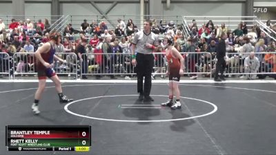 100 lbs Cons. Round 1 - Brantley Temple, Holcomb vs Rhett Kelly, Fort Scott Wrestling Club