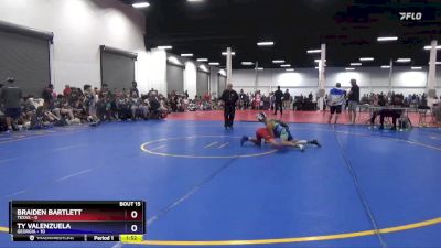 102 lbs Quarters & 1st Wb (16 Team) - Braiden Bartlett, Texas vs Ty Valenzuela, Georgia