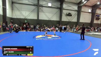 122 lbs Quarterfinal - Summer McKeen, OR vs Zoey Olson, WA