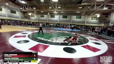 113 lbs Cons. Round 2 - Ivan Johnson, Harrisburg vs Mason Maston, Touch Of Gold Wrestling Club