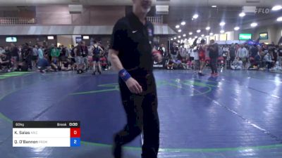 60 kg Cons 64 #1 - Kaydence Salas, Arizona vs Quinton O'Bannon, Prometheus Wrestling Club