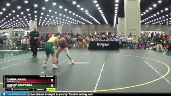 143 lbs Quarters & 1st Wb (16 Team) - Gianna Anaya, Emmanuel vs Tatiana Bermudez, Tiffin