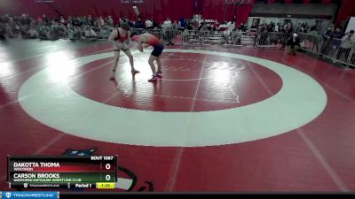 190 lbs Champ. Round 1 - Carson Brooks, Northern Exposure Wrestling Club vs Dakotta Thoma, Wisconsin