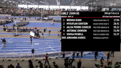 High School Girls' 200m, Prelims 15