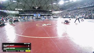 4A 215 lbs Cons. Round 3 - Kamden Boyer, Pasco vs Elliott Scott, Camas