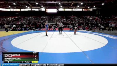 3A 170 lbs Champ. Round 1 - Wyatt Samargis, Snake River vs Brayden Pocock, Sugar-Salem