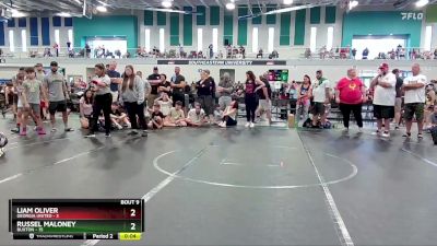 64 lbs Finals (8 Team) - Russel Maloney, Buxton vs Liam Oliver, Georgia United