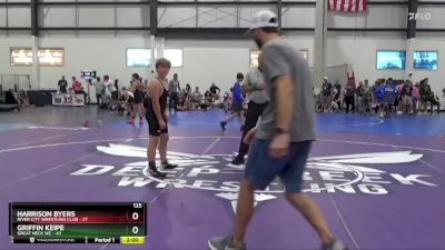 125 lbs Placement (4 Team) - Harrison Byers, RIVER CITY WRESTLING CLUB vs Griffin Keipe, GREAT NECK WC