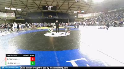 144 lbs Cons. Round 2 - Drew Disher, Port Angeles Wrestling Club vs Brennden Wehman, Washington