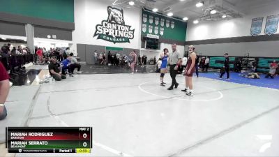 150 lbs Cons. Round 4 - Mariah Rodriguez, Barstow vs Mariah Serrato, Beaumont