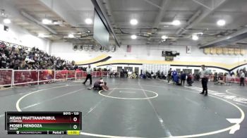 120 lbs Semifinal - Moses Mendoza, Gilroy vs Aidan Phattanaphibul, Lynbrook