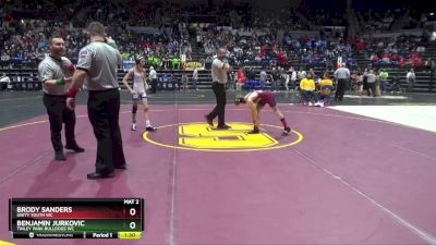 79 lbs Champ. Round 1 - Benjamin Jurkovic, Tinley Park Bulldogs WC vs Brody Sanders, Unity Youth WC