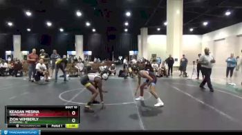 92 lbs Round 4 (6 Team) - Keagan Mesina, Team Florida Gold vs Zion Wimberly, Scorpions