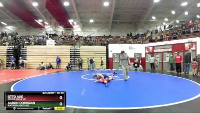 40-49 lbs Round 1 - Otto Aue, Center Grove WC vs Aaron Corrigan, Buckhorn Youth WC