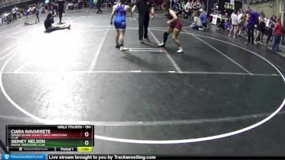 150 lbs Cons. Round 1 - Sidney Nelson, Wayne Wrestling Club vs Ciara Navarrete, Grand Island Legacy Girls Wrestling Club