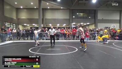 85 lbs Semifinal - Blake Tripp, Ellsworth Kids vs Colyer Williams, Renegades