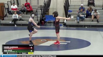 49 lbs Placement (4 Team) - Zavier Garrison, Center Grove vs REID BAAS, Franklin Community