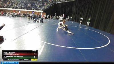 140 lbs Quarterfinal - Will Casey, Dubuque Wrestling Club vs Cameron Andersen, Iowa