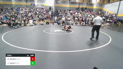 126 lbs Semifinal - Antonio Madero, Foran vs Joel Yaport, Platt