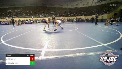 86 lbs Final - Jett Kline, HBT Grapplers vs Jaxon Randle, Chickasha Wrestling