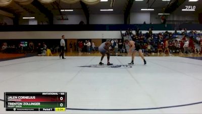 165 lbs Cons. Round 2 - Trenton Zollinger, Mount Union vs Jalen Cornelius, Shenandoah