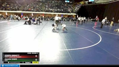 77 lbs Cons. Round 2 - Mason Daws, Iowa vs Joseph Birkett, Sebolt Wrestling Academy