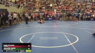 122 lbs Champ. Round 1 - Gabe Stevens, Swanton vs Spencer Shore, Shore Sports Club