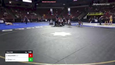 113 lbs Round Of 16 - James Gauntlett, San Jacinto (SS) vs Joey Cruz, Clovis North (CS)