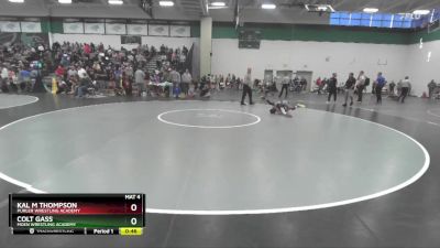 60 lbs Quarterfinal - Colt Gass, Moen Wrestling Academy vs Kal M Thompson, Purler Wrestling Academy