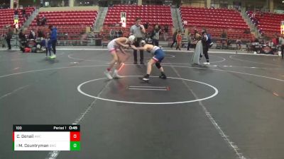 100 lbs 5th Place Match - Maxwell Countryman, Bronco Wresting Club vs Cole Genail, Atchison Wrestling Club