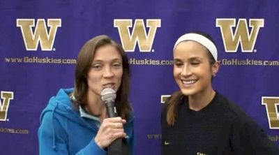 Alex Kosinski after 5k and on Valentine's date 2011 Flotrack Husky Classic