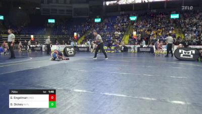 75 lbs Round Of 32 - Gus Engelman, Crestwood vs Dylan Dickey, Butler