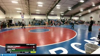 120 lbs Cons. Round 2 - Troy Moe, Buffalo vs Vincent Forgey, Natrona County