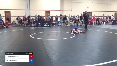 38 kg Rnd Of 32 - Joshua Sanders, Red Cobra Wrestling Academy vs Kooper Deputy, M2 Training Center