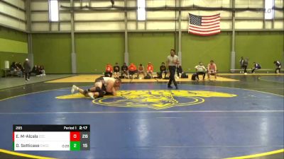 285 lbs Finals (2 Team) - Dean Setticase, Cowley Community College vs Emanuel Munoz-Alcala, Cloud Community College