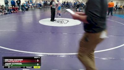 130 lbs Quarterfinals (8 Team) - Jaiden Schwegel, Sartell vs Greysen Saewert, NYM (New York Mills)