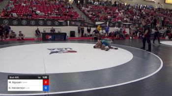 58 kg Round 5 - Michael Nguyen, Camas Wrestling Club vs Dalton Henderson, Clinic Wrestling